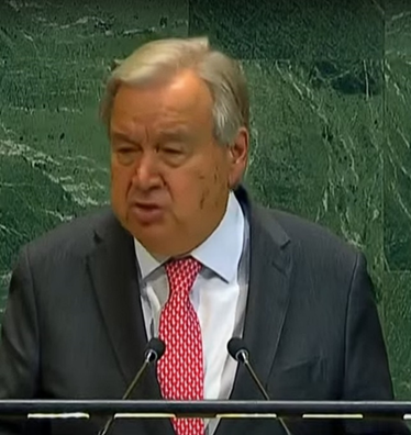 غوتيريش إقامة الدولة الفلسطينية ليست مكافأة بل هي حق أصيل